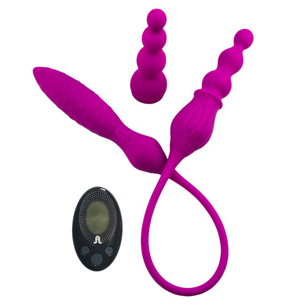Adrien Lastic Remote Controlled 2X Double Ended Vibrator-Katys Boutique