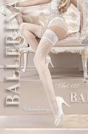 Ballerina 120 Hold Up Bianco (White)-Katys Boutique