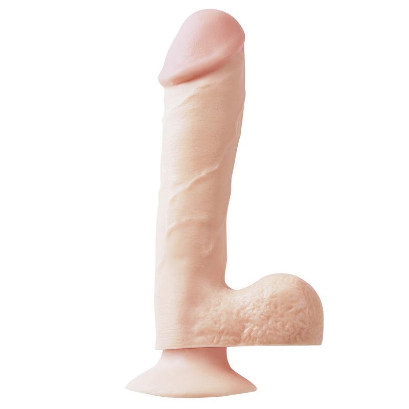 Basix 7.5 Inch Dong Suction Cup Flesh-Katys Boutique