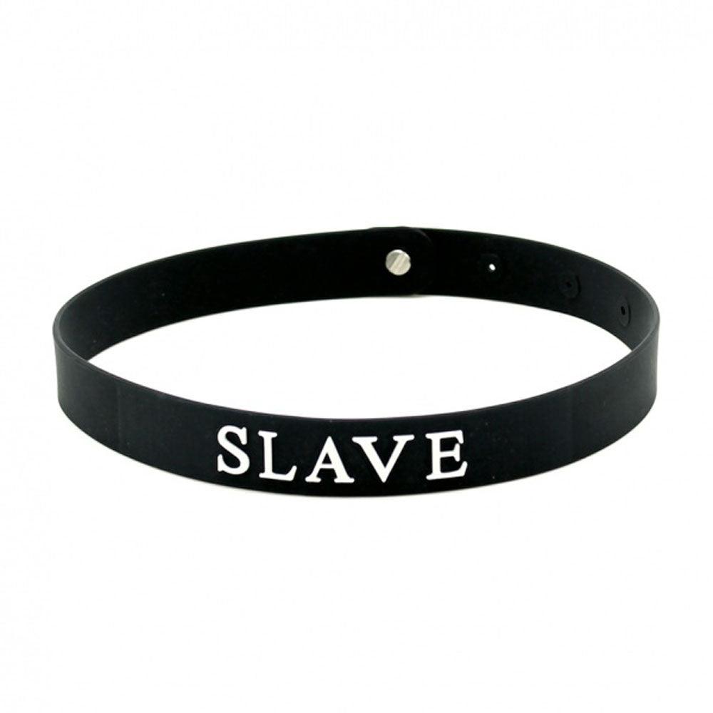 Black Silicone Slave Collar-Katys Boutique