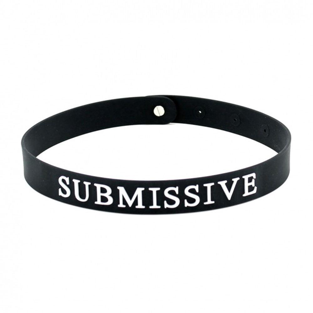 Black Silicone Submissive Collar-Katys Boutique