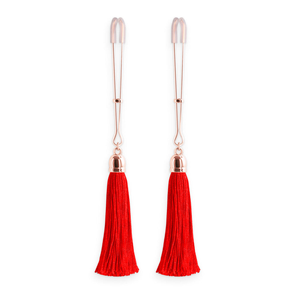 Bound Nipple Clamps Red Tassel-Katys Boutique