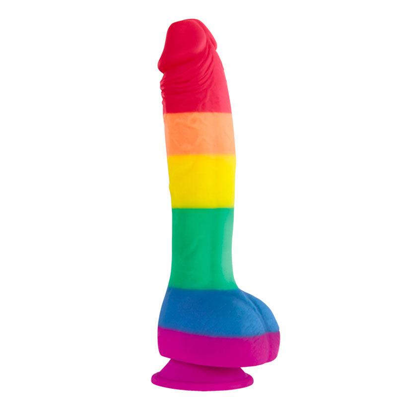 Colours Pride Edition 8 Inch Realistic Silicone Dildo With Balls-Katys Boutique
