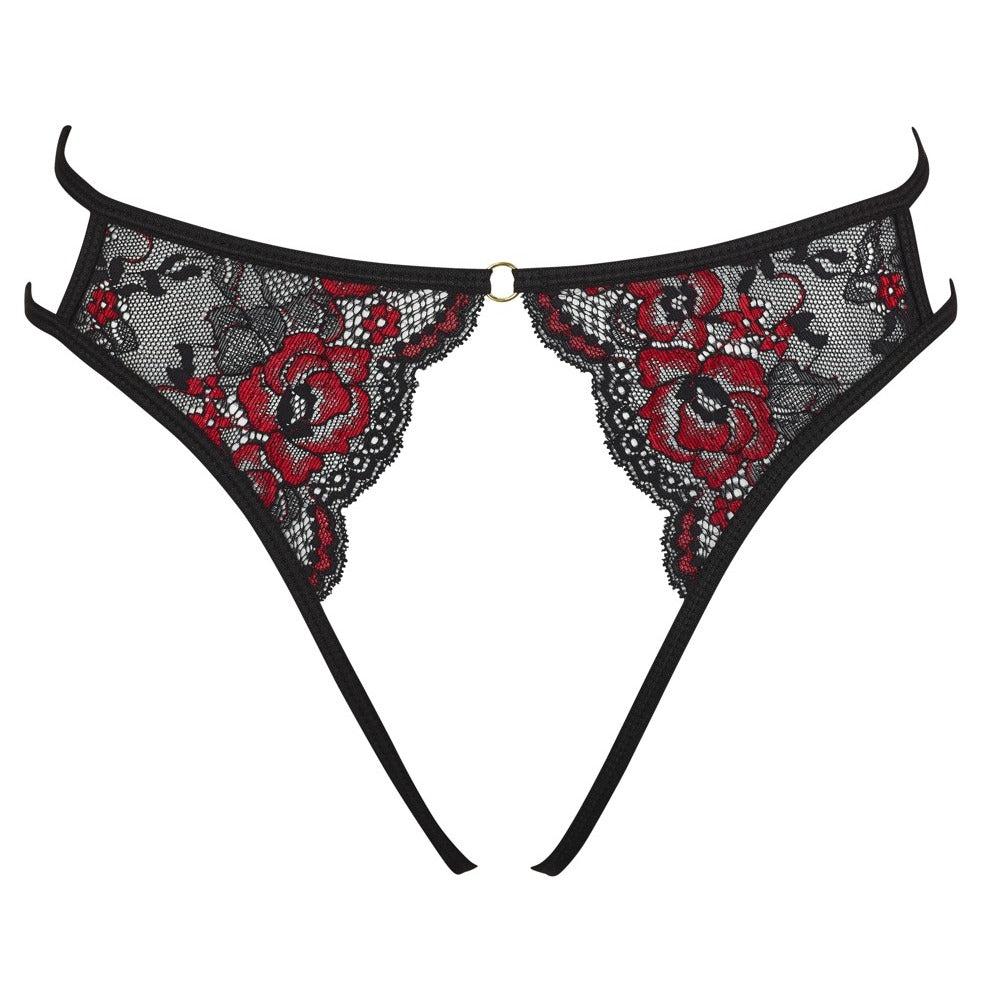 Cottelli Adjustable Lacey Crotchless Brief-Katys Boutique