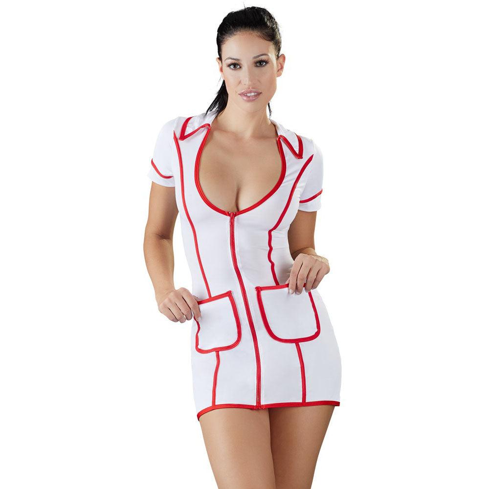 Cottelli Costumes White And Red Nurses Dress-Katys Boutique