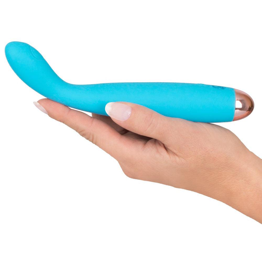Cuties Silk Touch Rechargeable Mini Vibrator Blue-Katys Boutique