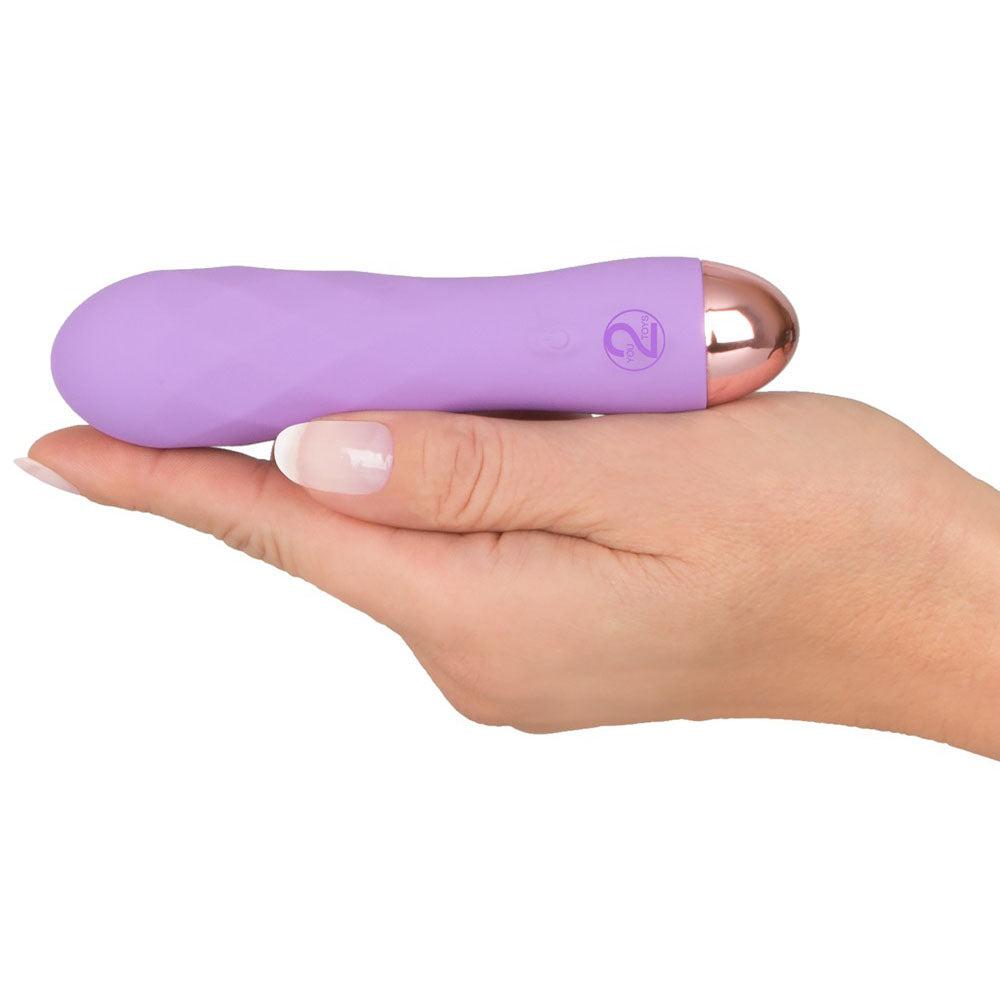 Cuties Silk Touch Rechargeable Mini Vibrator Purple-Katys Boutique