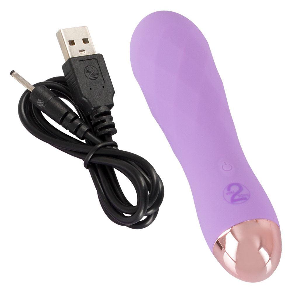 Cuties Silk Touch Rechargeable Mini Vibrator Purple-Katys Boutique