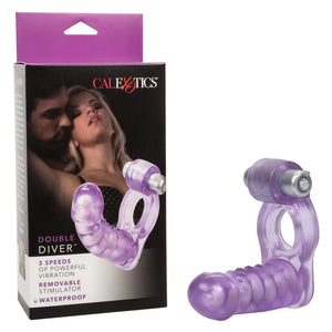 Double Diver Vibrating Duo Penetrator-Katys Boutique