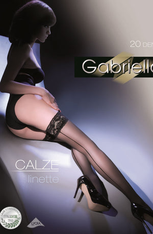 Gabriella Calze Linette 203 Hold Ups Black-Katys Boutique