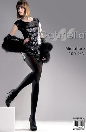 Gabriella Classic Microfibre 100 Tights Black-Katys Boutique