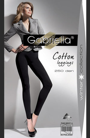Gabriella Cotton Leggings Black-Katys Boutique
