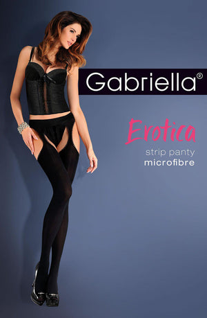 Gabriella Erotic 638 Strip Panty Black-Katys Boutique