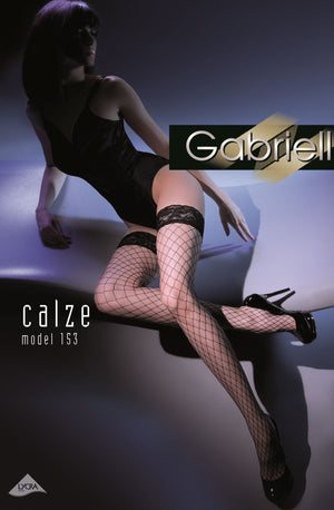 Gabriella Kabaretta Calze 153-222 Hold Ups Red-Katys Boutique