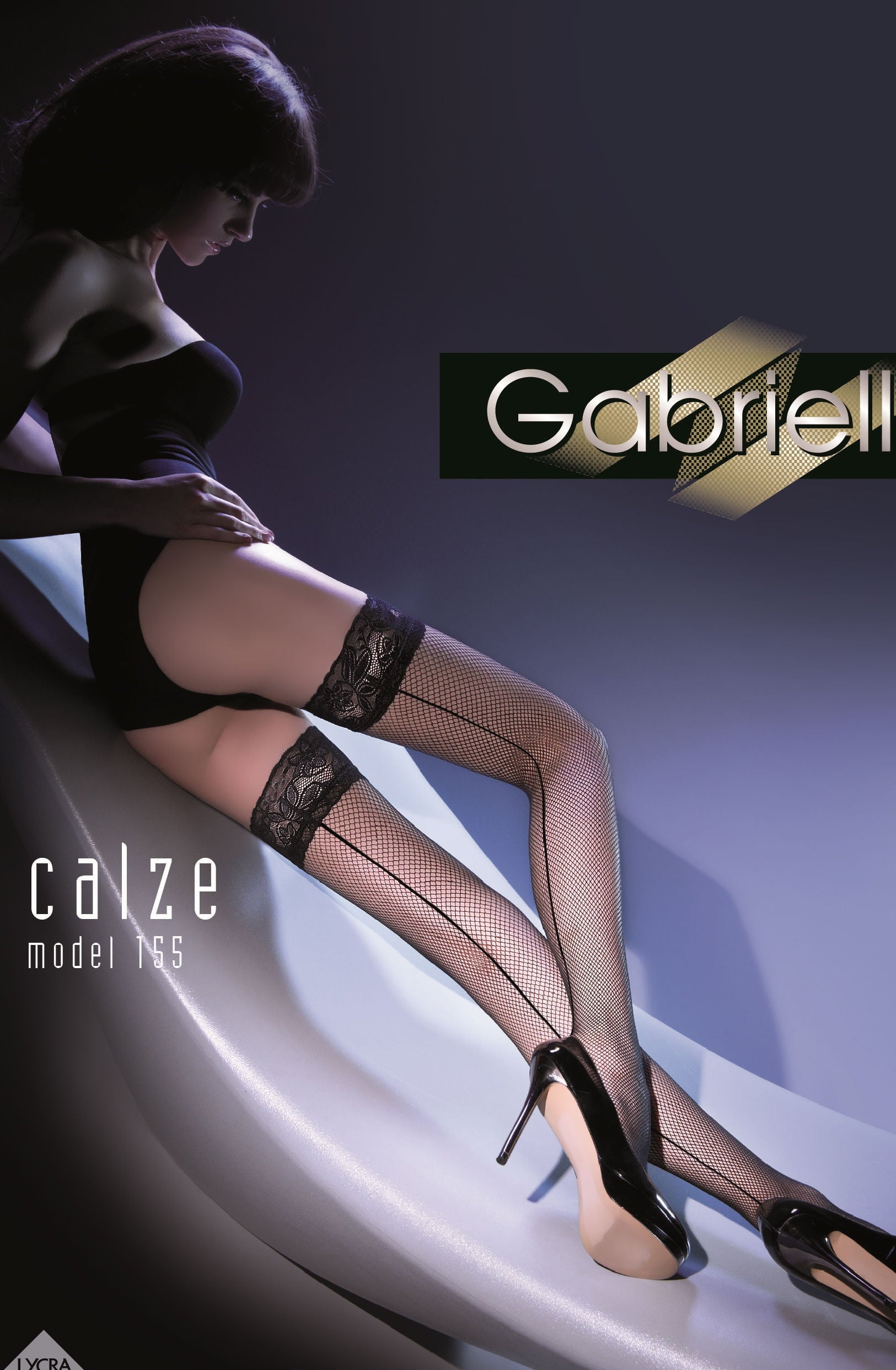 Gabriella Kabaretta Calze 155-223 Hold Ups Black-Katys Boutique