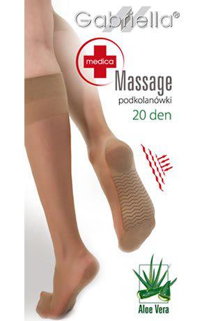 Gabriella Medica Massage 20 Knee Highs Beige-Katys Boutique
