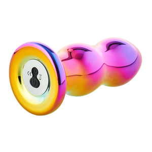 Glamour Glass Remote Control Curved Butt Plug-Katys Boutique