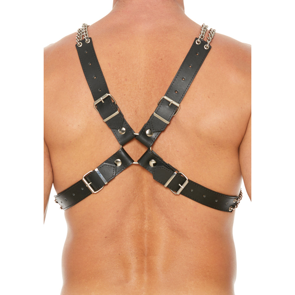 Heavy Duty Leather And Chain Body Harness-Katys Boutique