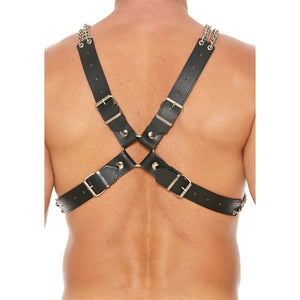 Heavy Duty Leather And Chain Body Harness-Katys Boutique