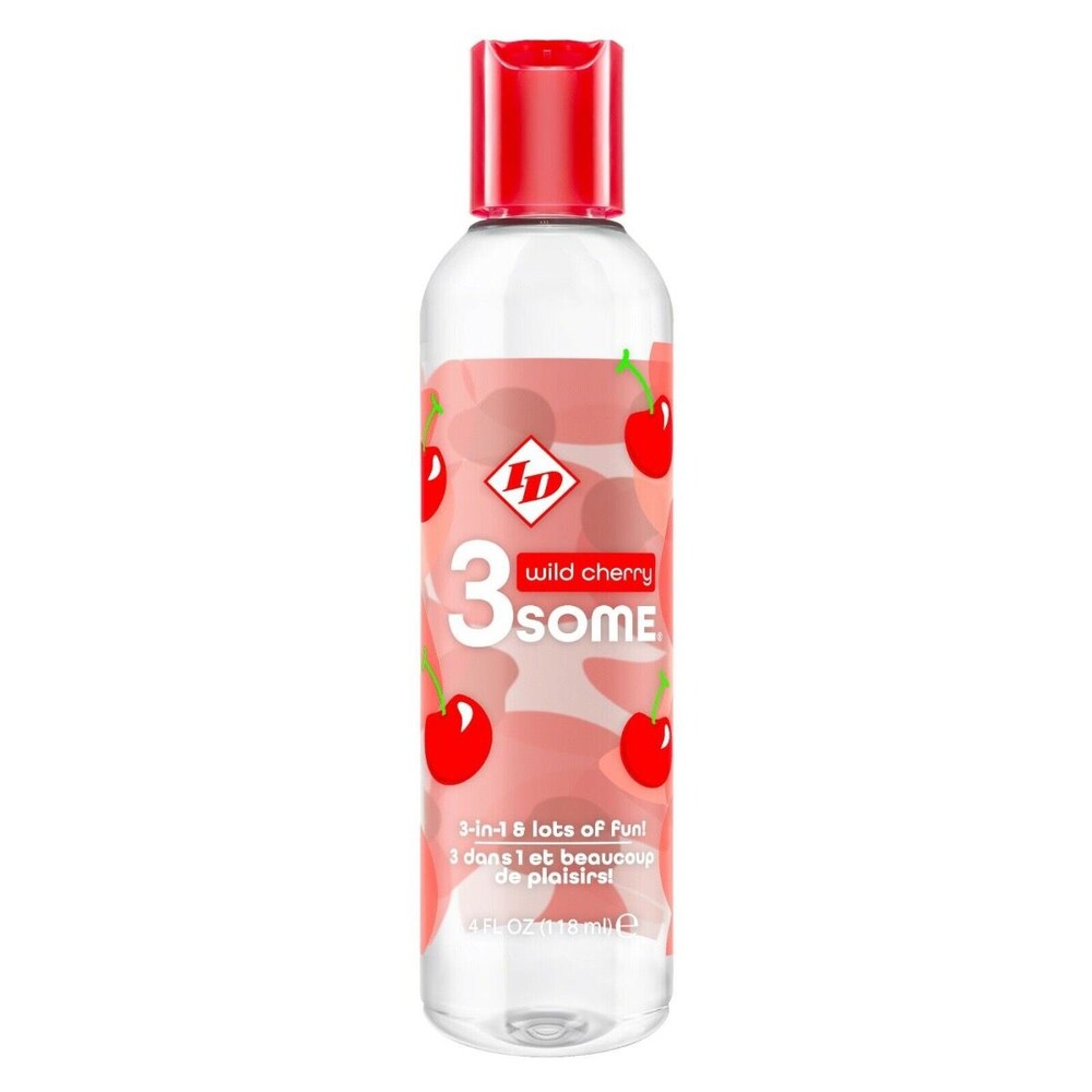 ID 3some Wild Cherry 3 In 1 Lubricant 118ml-Katys Boutique