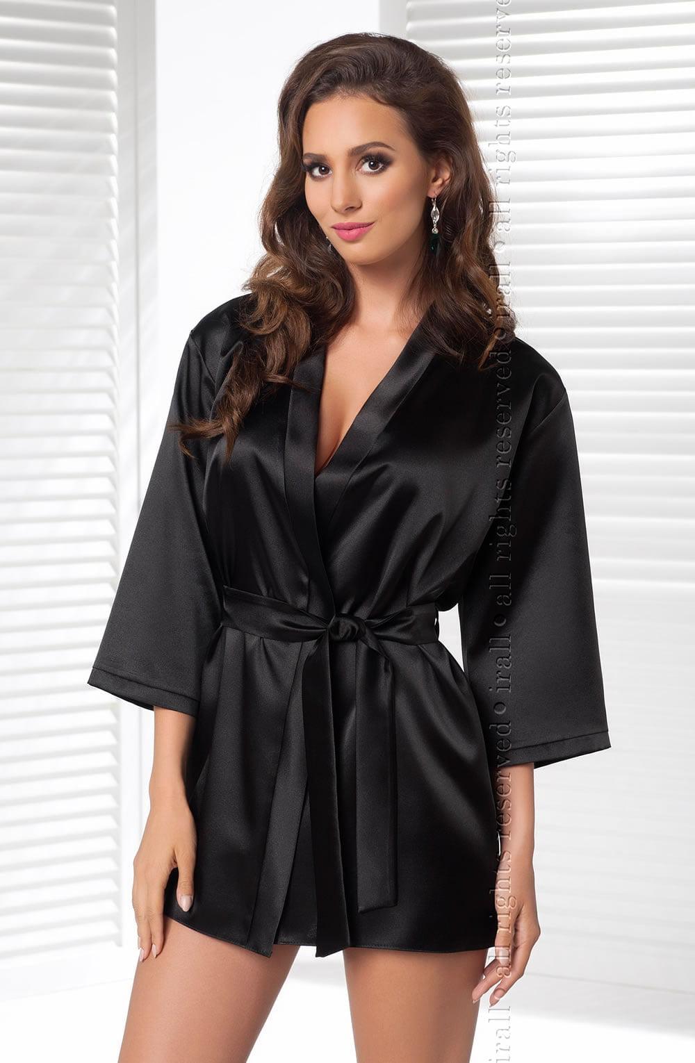 Irall Aria Dressing Gown Black-Katys Boutique