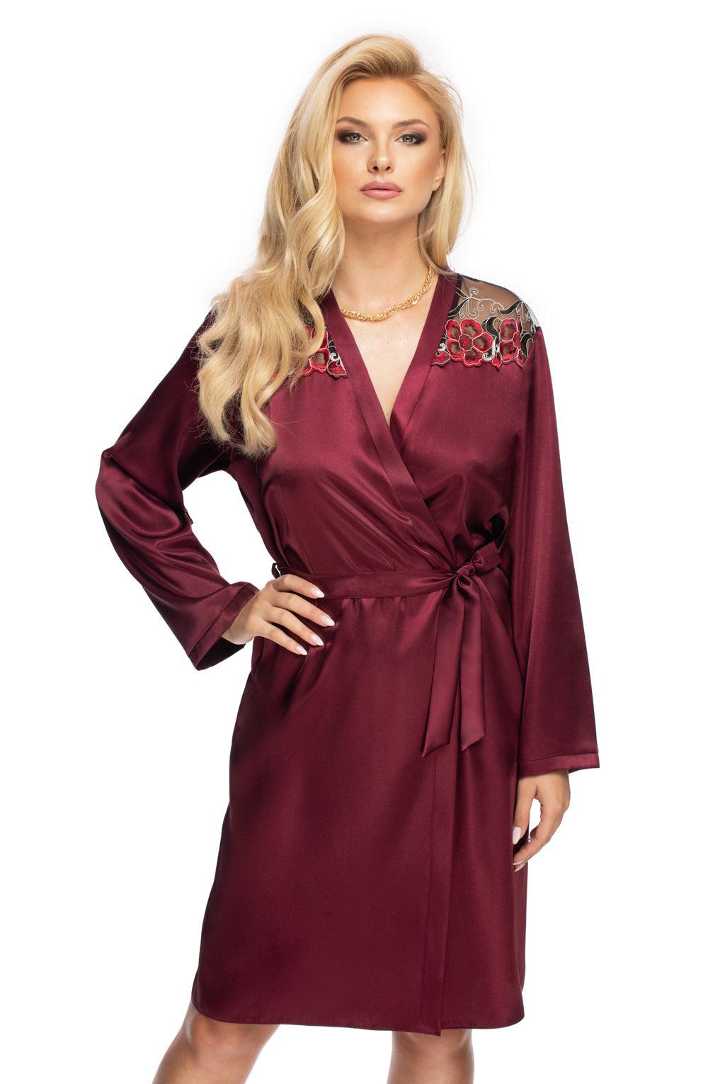 Irall Elodie Dressing Gown Plum-Katys Boutique