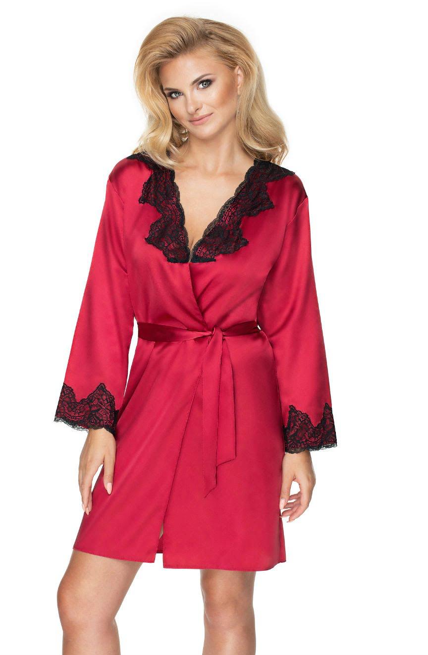 Irall Juniper Burgundy Dressing Gown-Katys Boutique