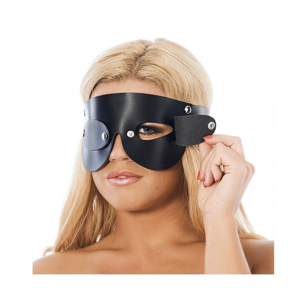 Leather Blindfold With Detachable Blinkers-Katys Boutique
