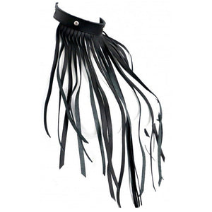 Leather Fringe Necklace Collar-Katys Boutique