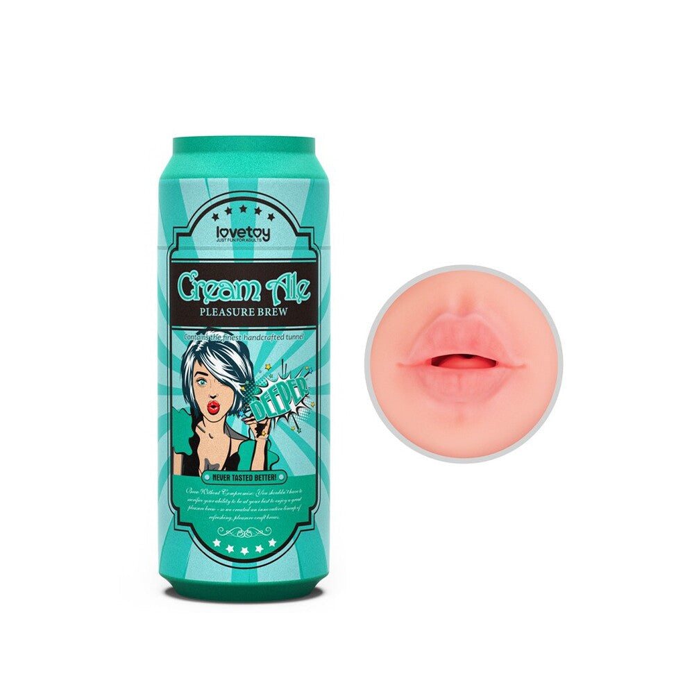 Love Toy Pleasure Brew Cream Ale Mouth Masturbator-Katys Boutique