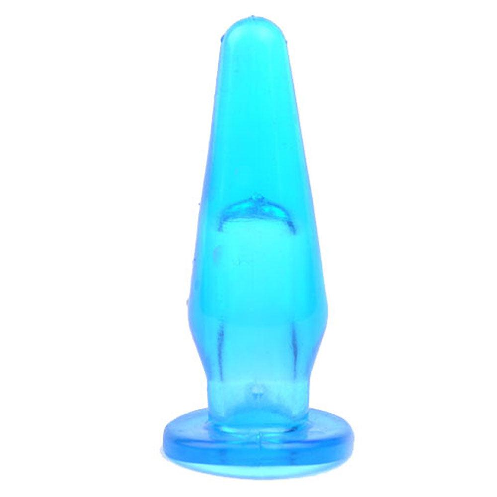Mini Butt Plug With Finger Hole Blue-Katys Boutique