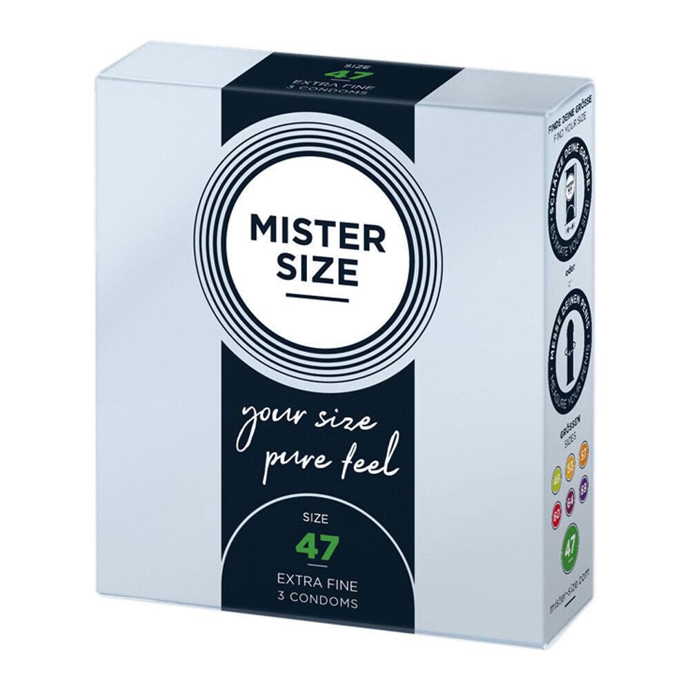 Mister Size 47mm Your Size Pure Feel Condoms 3 Pack-Katys Boutique