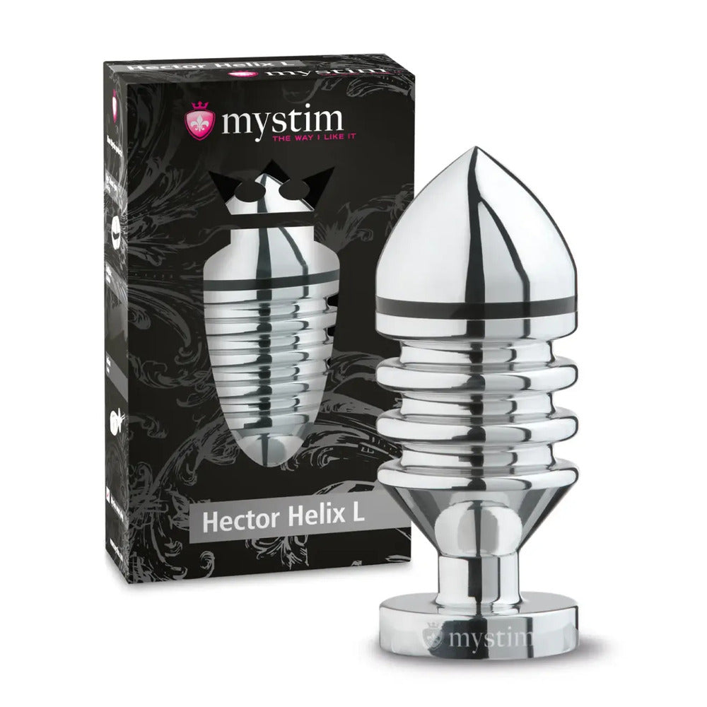MyStim Hector Helix Large Aluminium Butt Plug-Katys Boutique