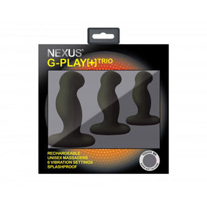 Nexus G Play Trio Vibrating Prostate Massagers Black-Katys Boutique