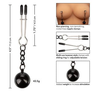Nipple Grips Weighted Tweezer Nipple Clamps-Katys Boutique