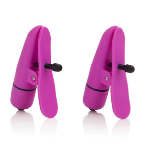 Nipplettes Vibrating Pink Nipple Clamps Adjustable-Katys Boutique