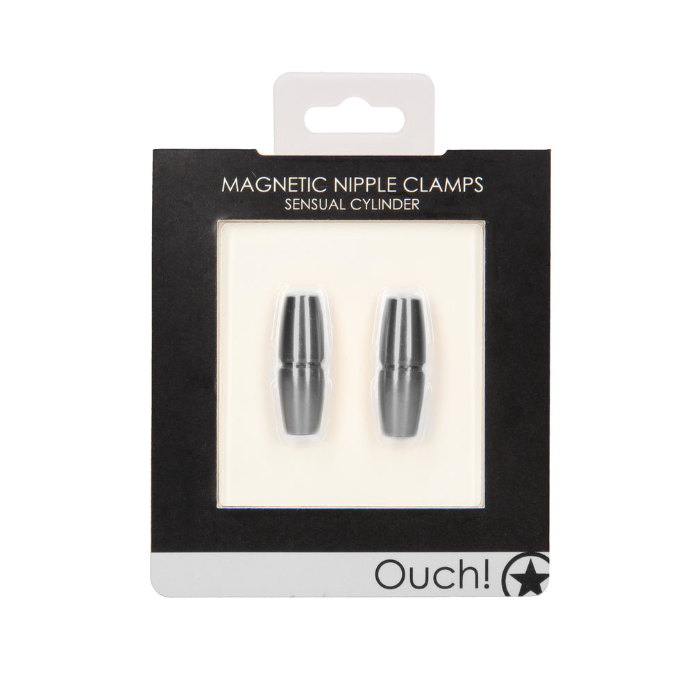 Ouch Magnetic Sensual Cylinder Nipple Clamps-Katys Boutique