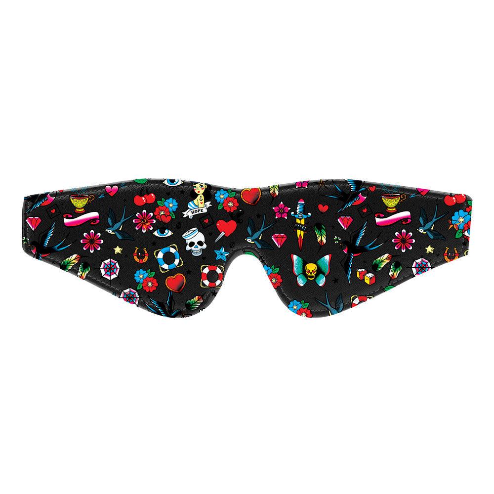 Ouch Old School Tattoo Printed Eye Mask-Katys Boutique