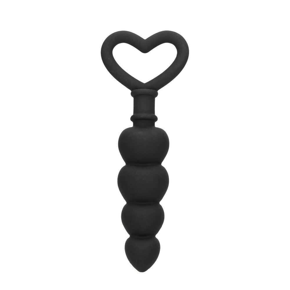 Ouch Silicone Anal Love Beads Black-Katys Boutique