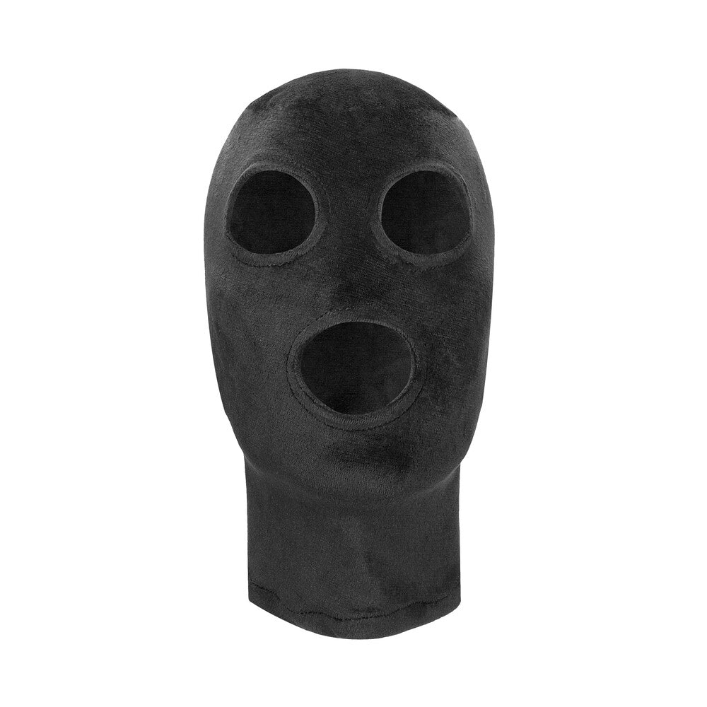 Ouch Velvet Mask With Eye And Mouth Opening-Katys Boutique