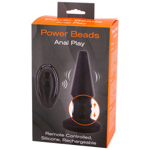 Power Beads Anal Play Rimming And Vibrating Butt Plug-Katys Boutique