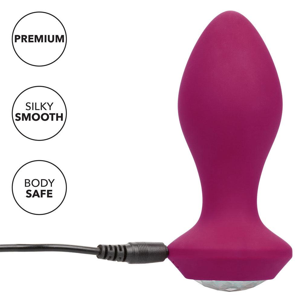 Power Gem Butt Plug Vibrating Crystal Probe-Katys Boutique