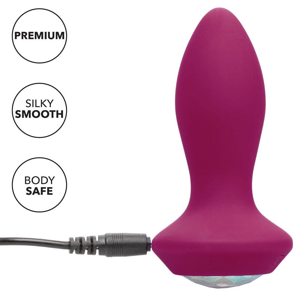 Power Gem Butt Plug Vibrating Crystal Probe PETITE-Katys Boutique