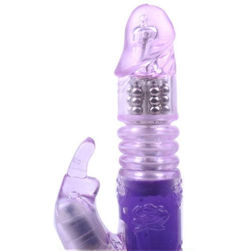 Rabbit Vibrator With Thrusting Motion Purple-Katys Boutique