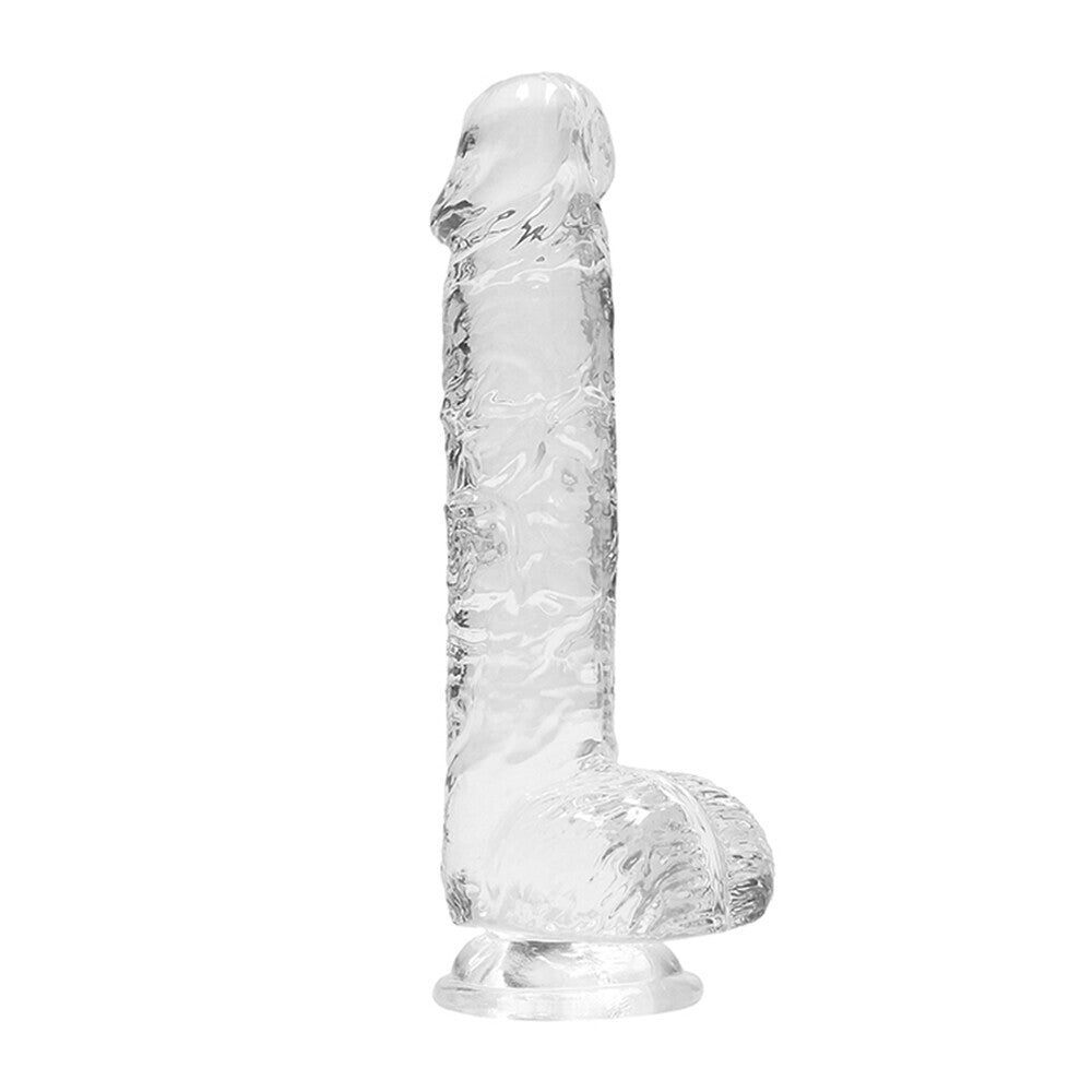 RealRock 6 Inch Transparent Realistic Crystal Clear Dildo-Katys Boutique