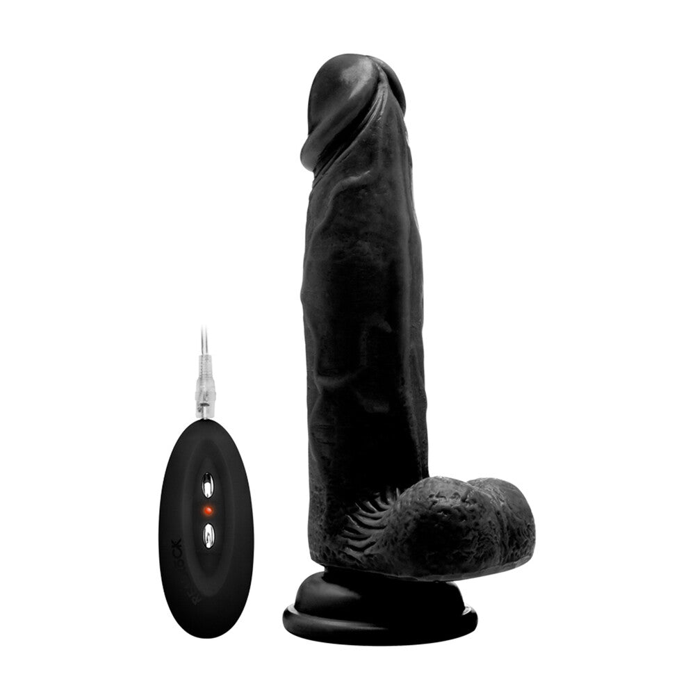 RealRock 8 Inch Vibrating Realistic Cock With Scrotum-Katys Boutique