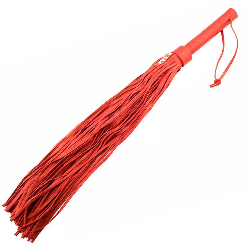Rouge Garments Large Red Leather Flogger-Katys Boutique