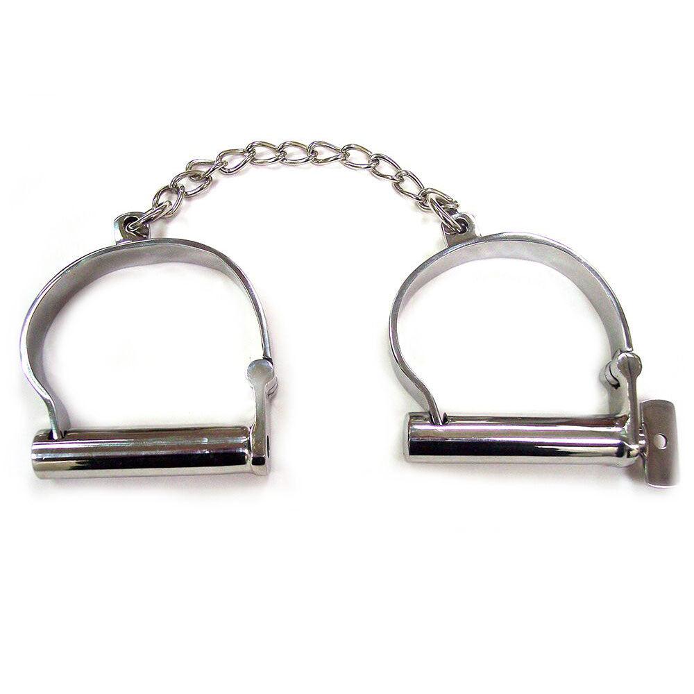 Rouge Stainless Steel Ankle Shackles-Katys Boutique