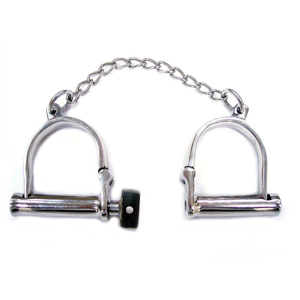 Rouge Stainless Steel Wrist Shackles-Katys Boutique
