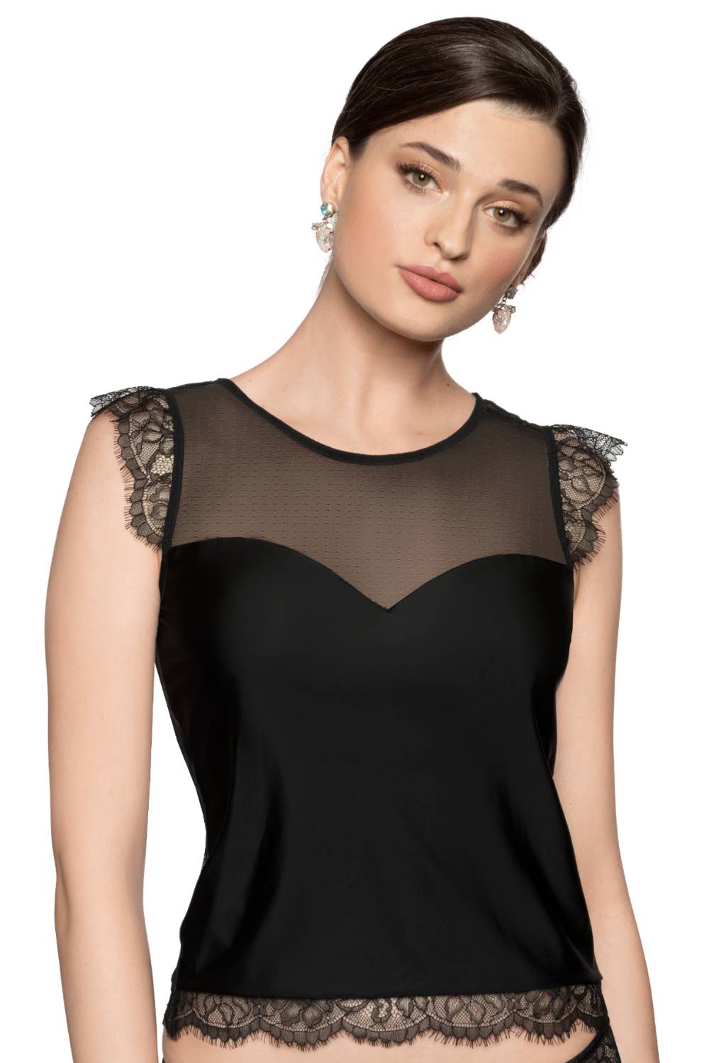 Roza Erii Black Shirt-Katys Boutique